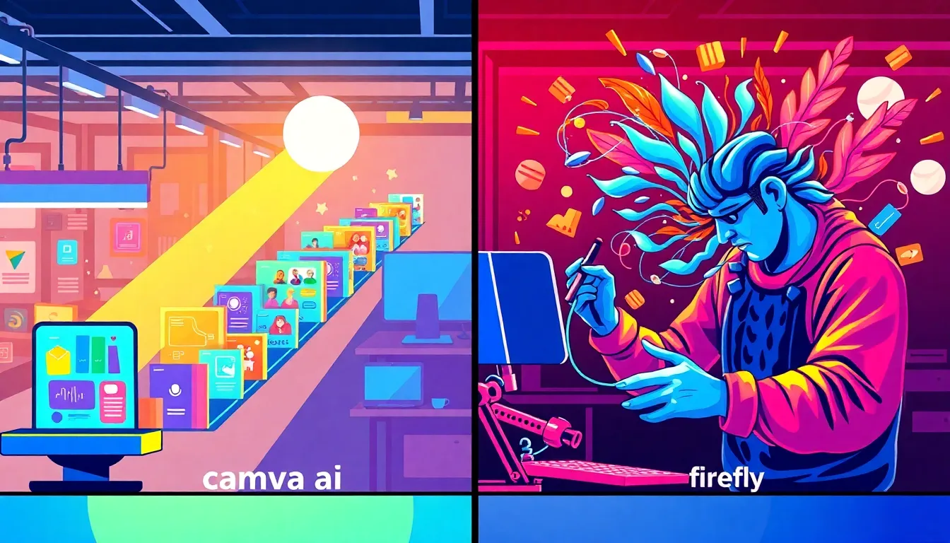 Canva AI vs Adobe Firefly: Who wins in quick social media graphic creation?